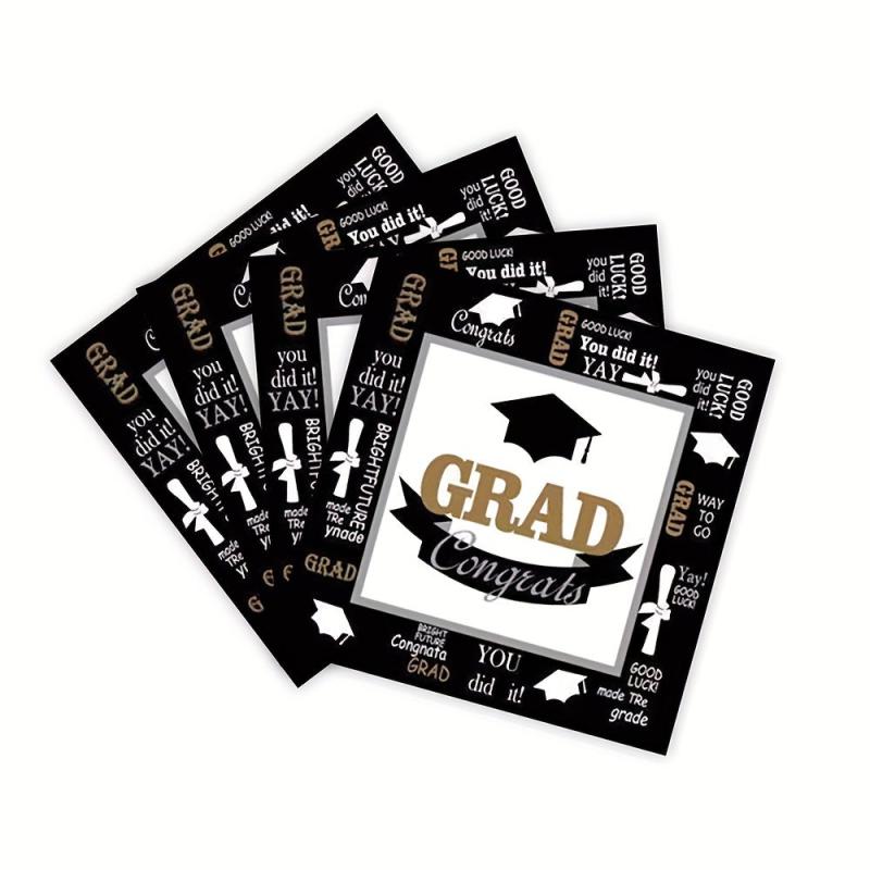 Graduation Party Tableware Disposable Plate Tissue Fork Set