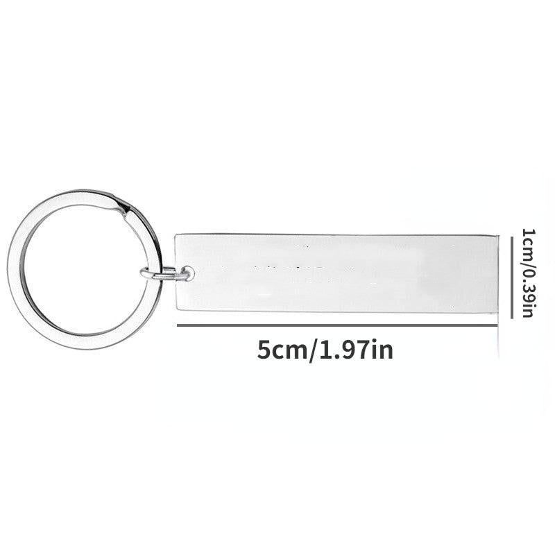 Stainless Steel Thank You For Your Part In My Journey Sunflower Pendant Keychain
