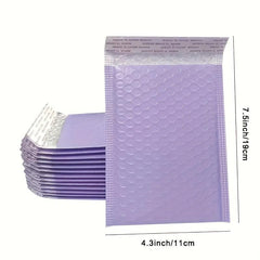 10pcs Purple Bubble Mailers Padded Poly Bubble Mailers