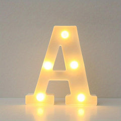 1pc LED Alphabet Light A - Birthday Wedding Christmas Gift Party Decoration