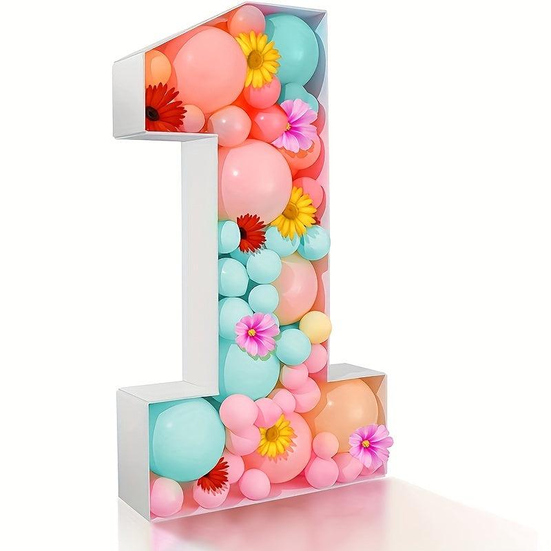 1pc 73cm Large Birthday Figure Balloon Filled Box Balloon