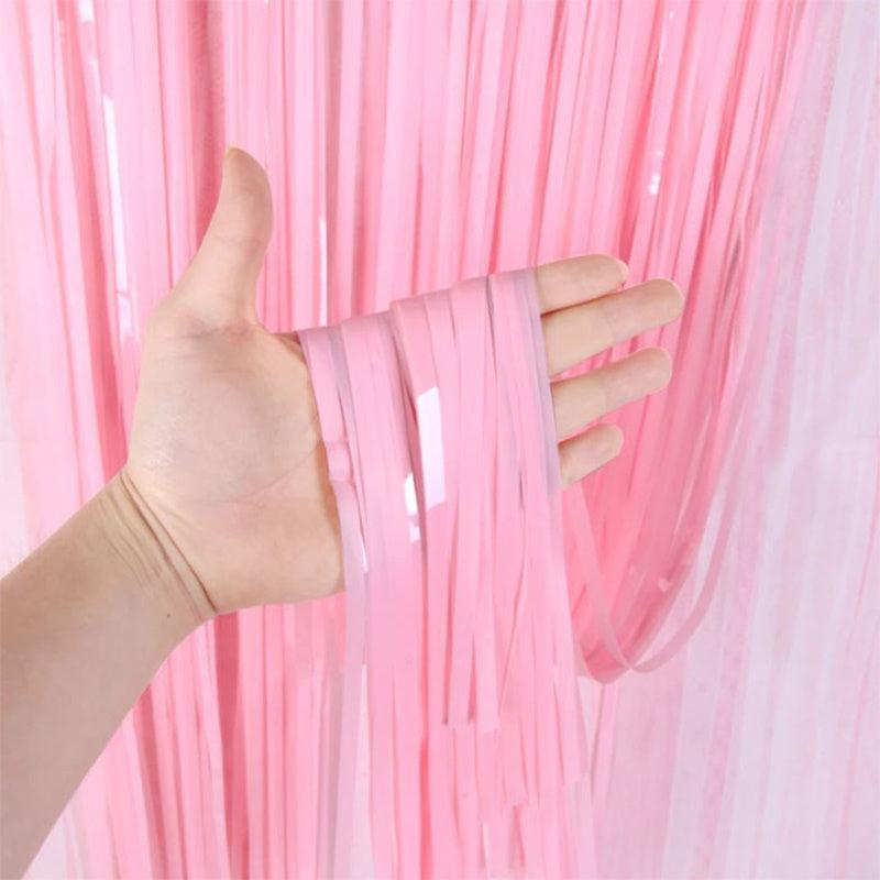 Macaron Pink Rain Curtain Party Background Decoration