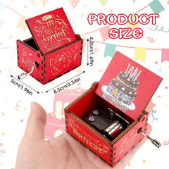 1pc Happy Birthday Music Box Hand Operated Gift