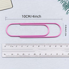 5/12pcs Multicolor Jumbo Paper Clips 100mm Large Paperclips