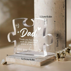 Acrylic Thank You Puzzle Plaque Appreciation Desk Decor