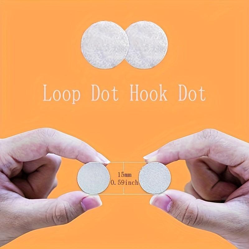 Self Adhesive Dots 400 Pcs 1 Diameter Sticky Back Hook And Loop Coins