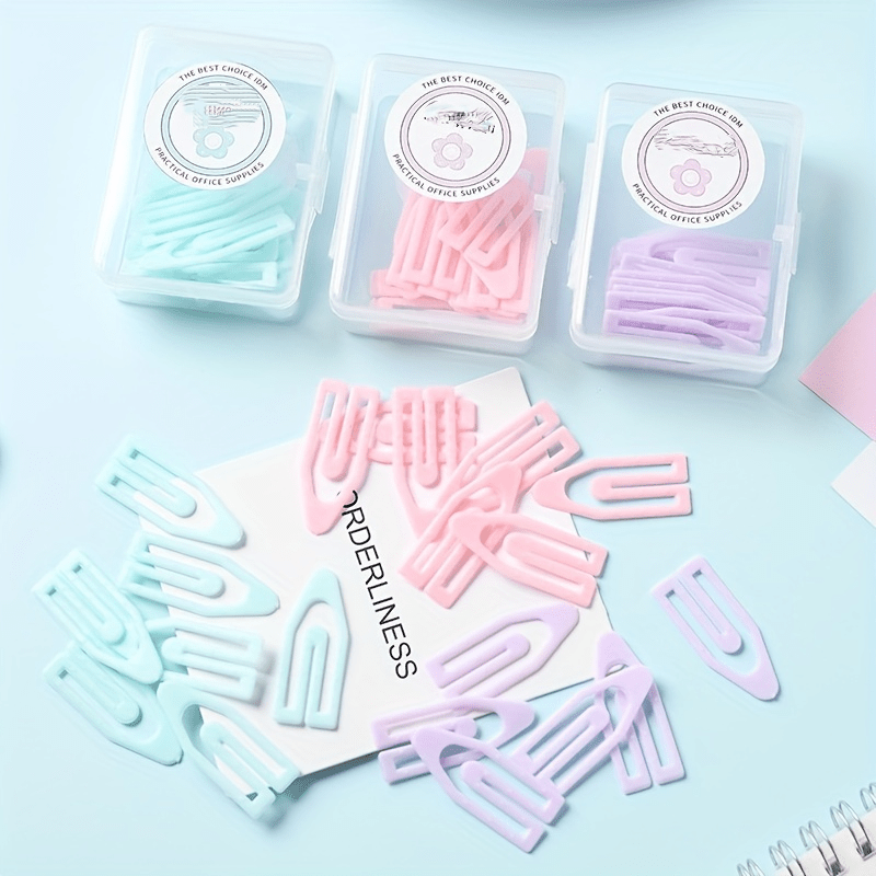 Decorative Pastel Clips for Home, Office, Work or Weddings
