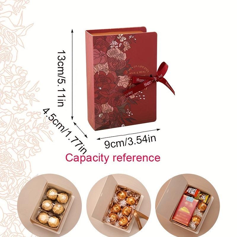 5pcs Antique Magic Book Cardboard Candy Chocolate Gift Packaging Box