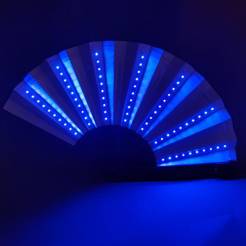 Fantasy LED Luminous Fan for Nightclub Performance Foldable w/Lights
