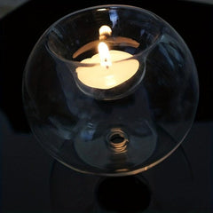 Romantic Crystal Glass Candle Holder for Home Decor