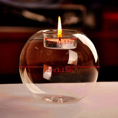 Romantic Crystal Glass Candle Holder for Home Decor