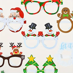 9pcs Festive Glasses for Christmas Birthdays Weddings and Parties