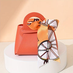 6pcs Leather Gift Bags Wedding Favour Distributions Bags