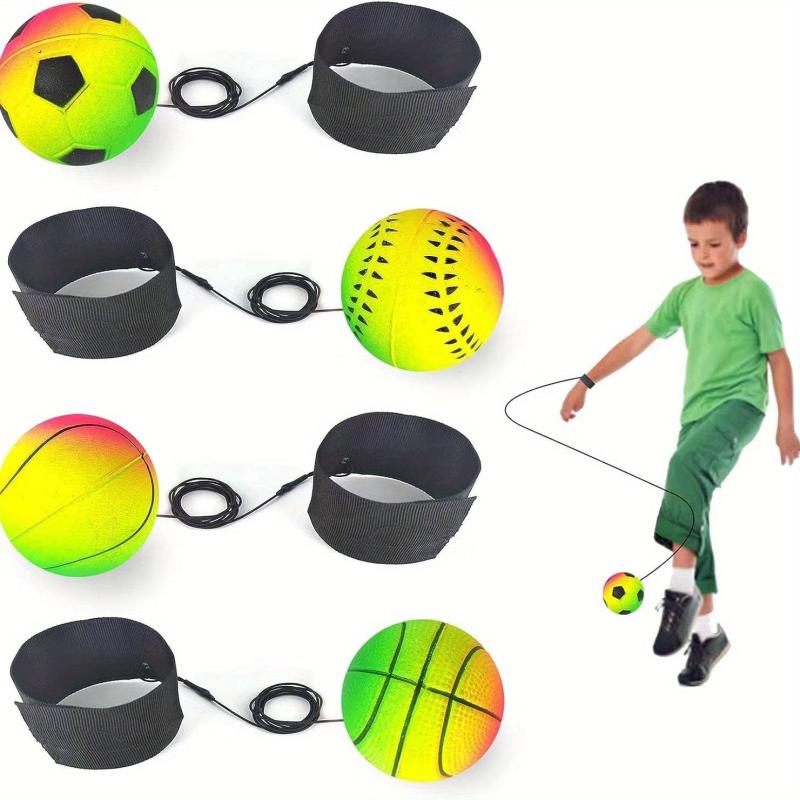 4pcs 5.99cm Wrist Ball Rebound Bouncy Wristband Balls