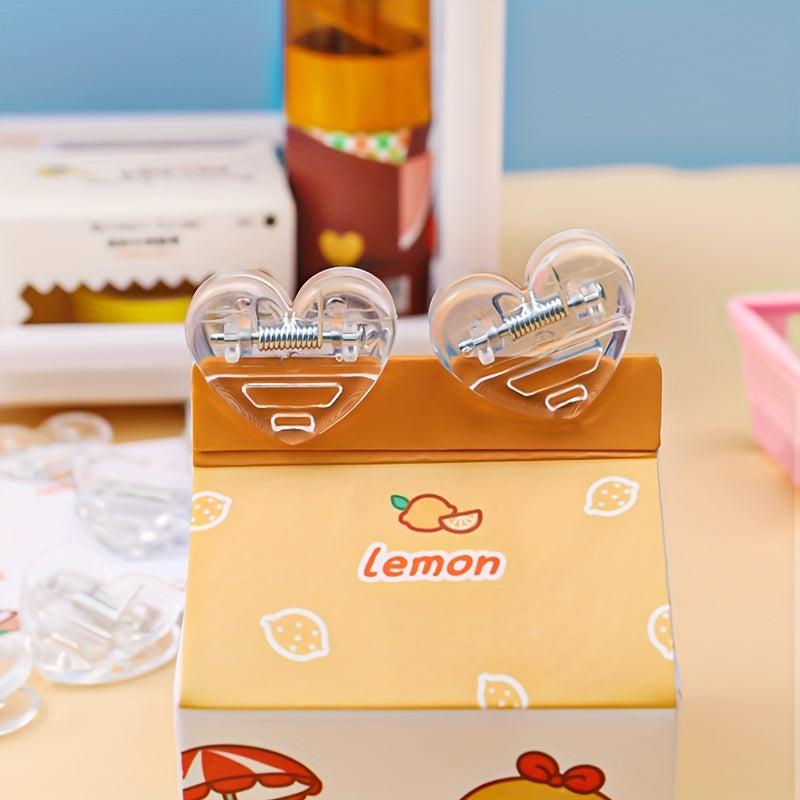 Girl Love Heart Mini Decoration Photo Clip Student Test Paper Folder