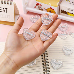 Girl Love Heart Mini Decoration Photo Clip Student Test Paper Folder