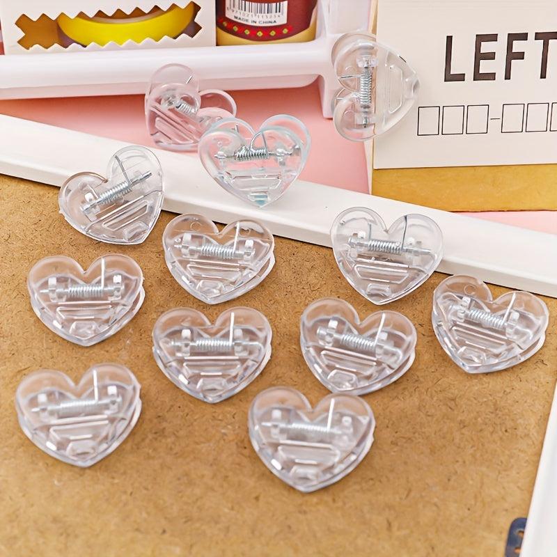 Girl Love Heart Mini Decoration Photo Clip Student Test Paper Folder