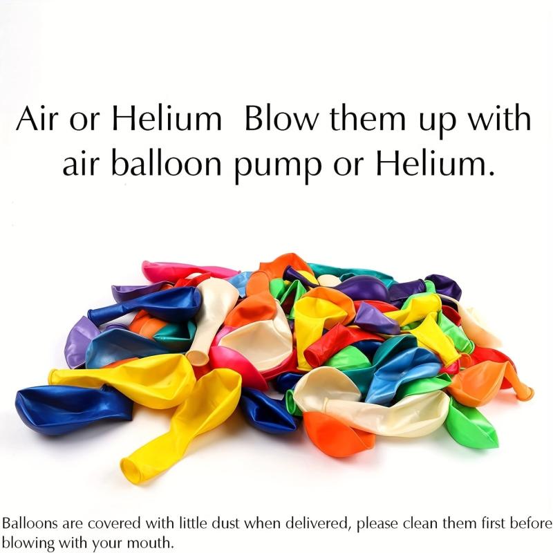 120pcs 30 48 Cm Colorful Rainbow Latex Balloons for Parties & Weddings