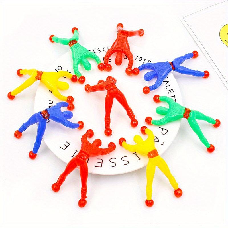 10pcs Wall Climbers Sticky Climbing Toys