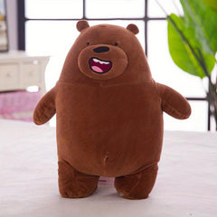 Cuddly Nude Bear Pillow Doll for Sleeping & Gifting