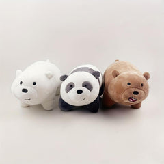Cuddly Nude Bear Pillow Doll for Sleeping & Gifting