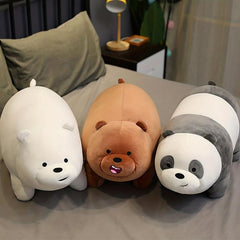 Cuddly Nude Bear Pillow Doll for Sleeping & Gifting