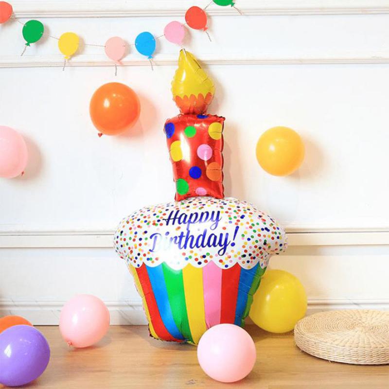 1pcs High Cake Series Aluminum Balloons Assorted Birthday Party Decor