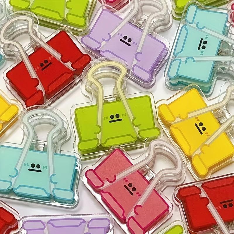 12pcs Assorted Colors Book Long Tail Clip Test Paper Acrylic Small Clip