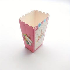 12pcs Unicorn Popcorn Box Treat Container