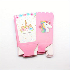 12pcs Unicorn Popcorn Box Treat Container