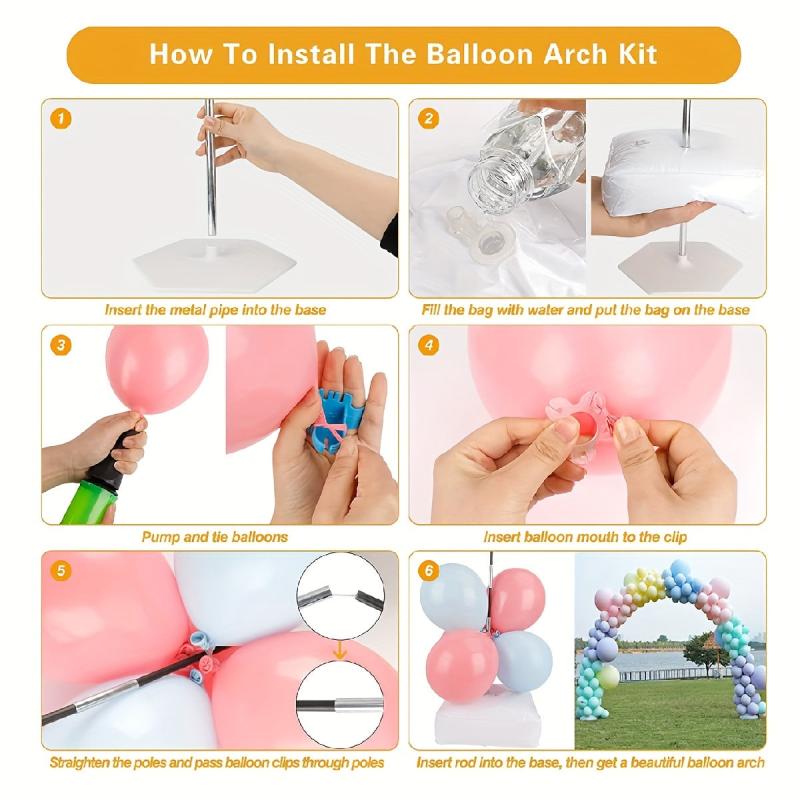 Balloon Arch Kit with Water Fillable Bases