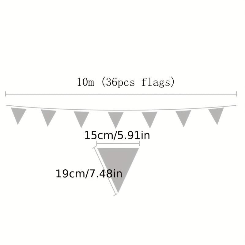 10m Cotton Cloth Hanging Flag Party Banner