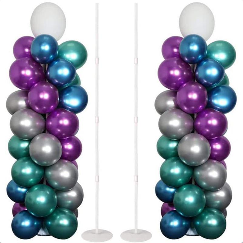 Four Column Balloon Table Decoration