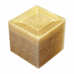 25pcs 16 Party Plate Golden Powder Square Plate Dessert Plate Cake Plate