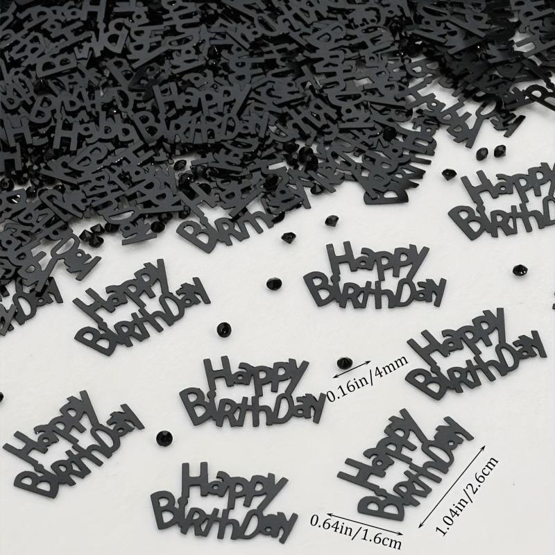 Happy Birthday Drilling Confetti Desktop Sanding Decoration