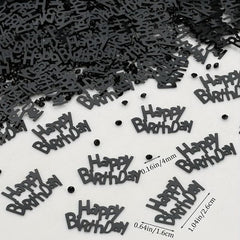 Happy Birthday Drilling Confetti Desktop Sanding Decoration