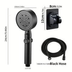 3pcs Adjustable Shower Head High Pressure Water Saving Shower Head
