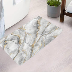 Marble Memory Foam Non-slip Bath Rug Absorbent Bathroom Floor Mat