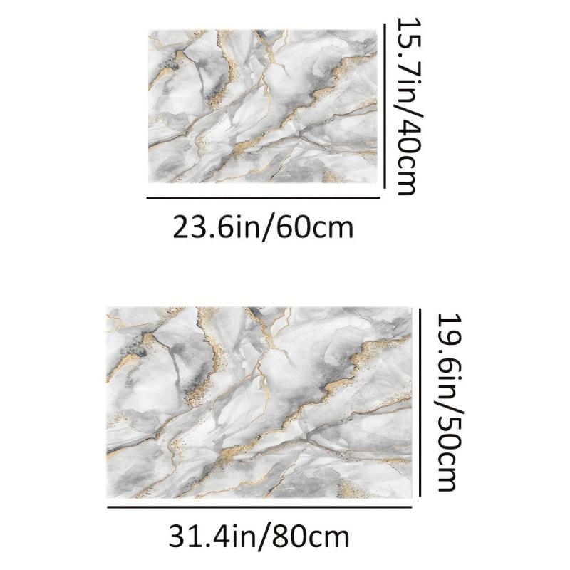 Marble Memory Foam Non-slip Bath Rug Absorbent Bathroom Floor Mat