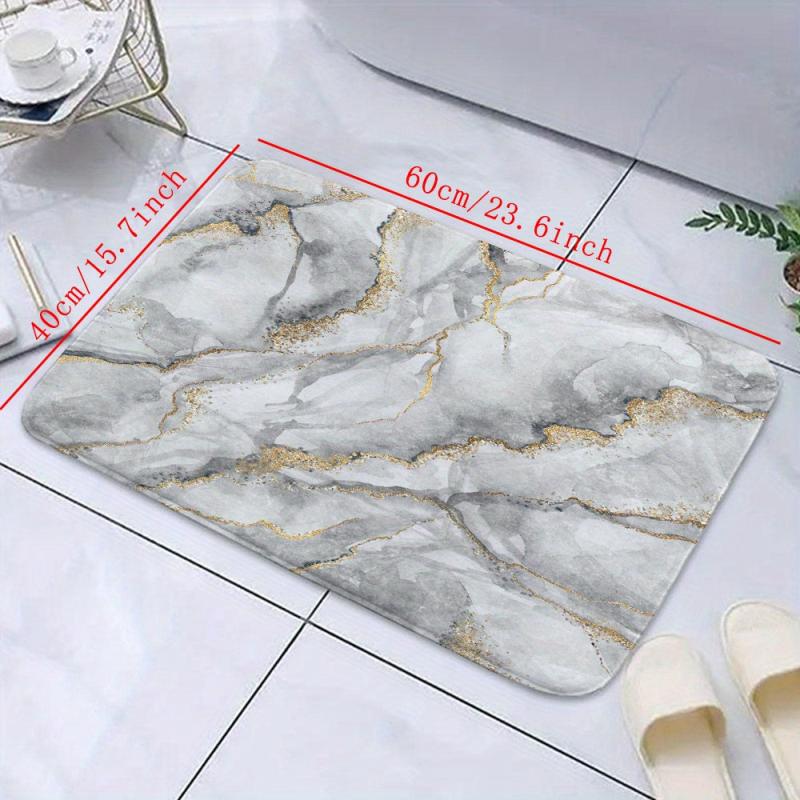 Marble Memory Foam Non-slip Bath Rug Absorbent Bathroom Floor Mat