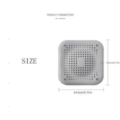 Silicone Shower Drain Hair Catcher Kitchen Sink Strainer