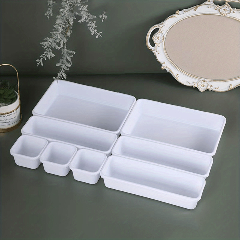 8pcs Drawer Storage Box Organizer dividers for Bathroom Office Kitchen
