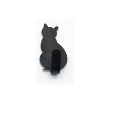 Cat Shape Wall Hooks Stainless Steel Adhesive Key Towel Hook