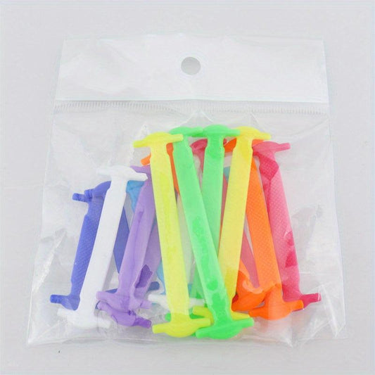 16pcs Silicone No Tie Shoelaces for Kids & Adults - Quick Shoe Lace