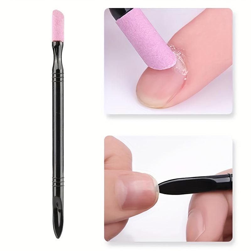 Quartz Stone Scrub Nail Cuticle Remover Dead Skin Nail Art Trimmer