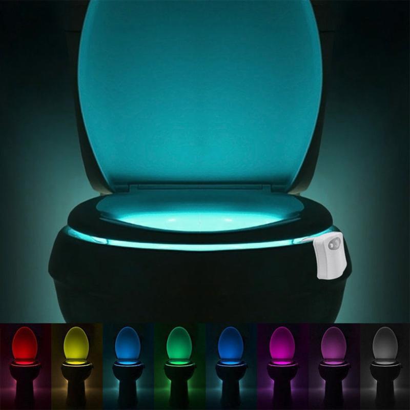 LED Toilet Light Sensor Night Light 16 Colors