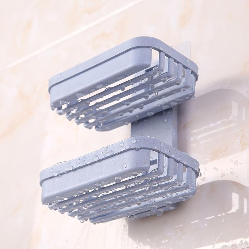 Double Layer Soap Holder Wall Mounted Bathroom Organizer