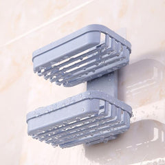 Double Layer Soap Holder Wall Mounted Bathroom Organizer