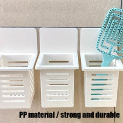 1PC Wall Mounted Storage Comb Shelf Multifunction Toilet Shampoo Lotion Holder