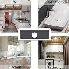 1pc Faucet Absorbent Mat Sink Splash Plate Bathroom Sink Drainage Pad
